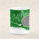 Caneca Personalizada Natal Verde Foto
