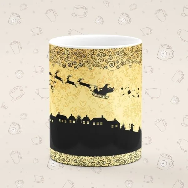 Caneca Personalizada Natal Dourado - Imagem 3