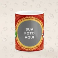 Caneca Personalizada Natal Papai Noel Vermelho - Imagem 3