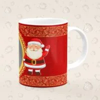 Caneca Personalizada Natal Papai Noel Vermelho - Imagem 2
