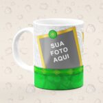 Caneca Personalizada Natal Familia Verde