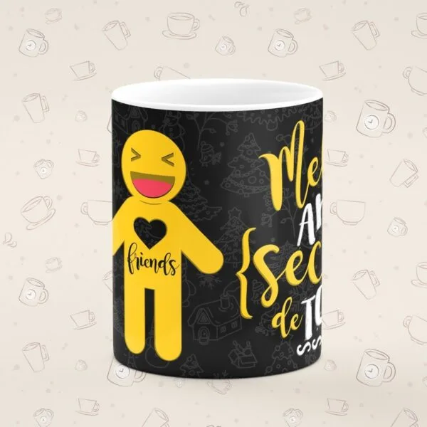 Caneca Personalizada Melhor Amiga Secreta De Todas - Imagem 3