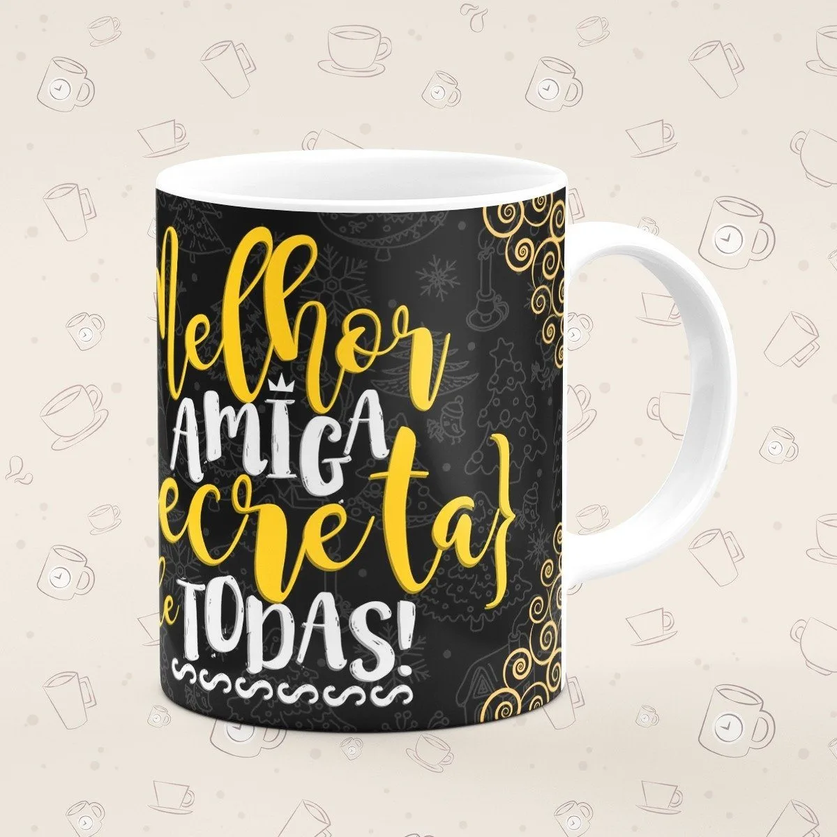 Caneca Personalizada Melhor Amiga Secreta De Todas - Imagem 1