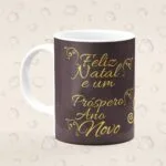 Caneca Personalizada Natal Marrom Foto