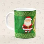 Caneca Personalizada Natal Papai Noel Verde