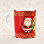 Caneca Personalizada Natal Papai Noel Vermelho