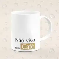Caneca Personalizada Não vivo sem Café - Imagem 2