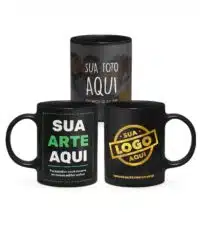 Caneca Personalizada Preta - Imagem 4