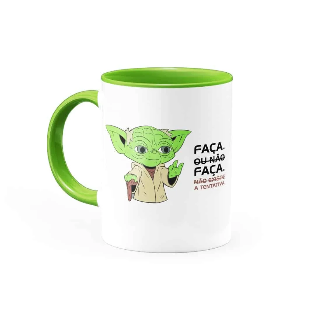 Caneca Personalizada Yoda Star Wars - Faça ou Não Faça