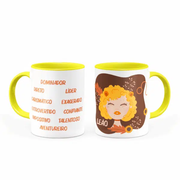 Caneca Personalizada Características Signo Leão - Imagem 4