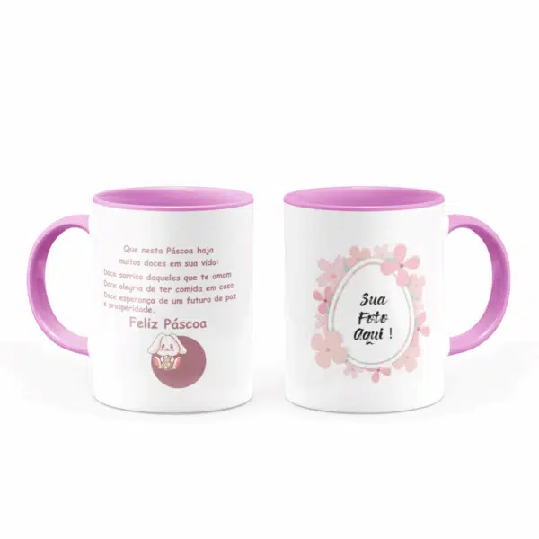 Caneca Personalizada Páscoa Doce Sorriso - Imagem 3