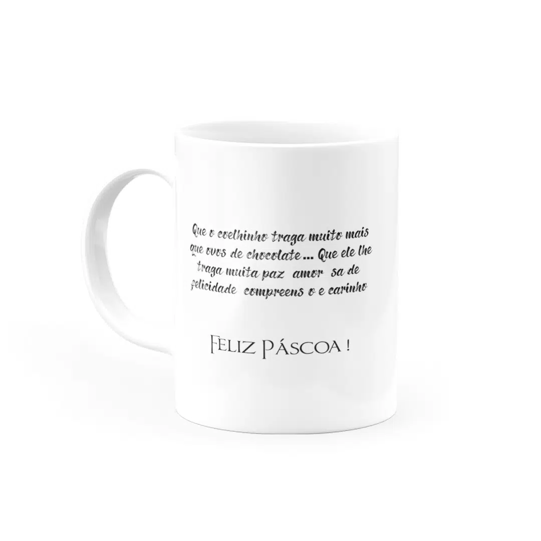 Caneca Personalizada Páscoa Coelhinho