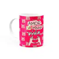 Caneca Personalizada Amor da Minha Vida Te Amo
