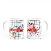 Caneca Personalizada Juntos para Sempre Eu Amo Você - Imagem 3