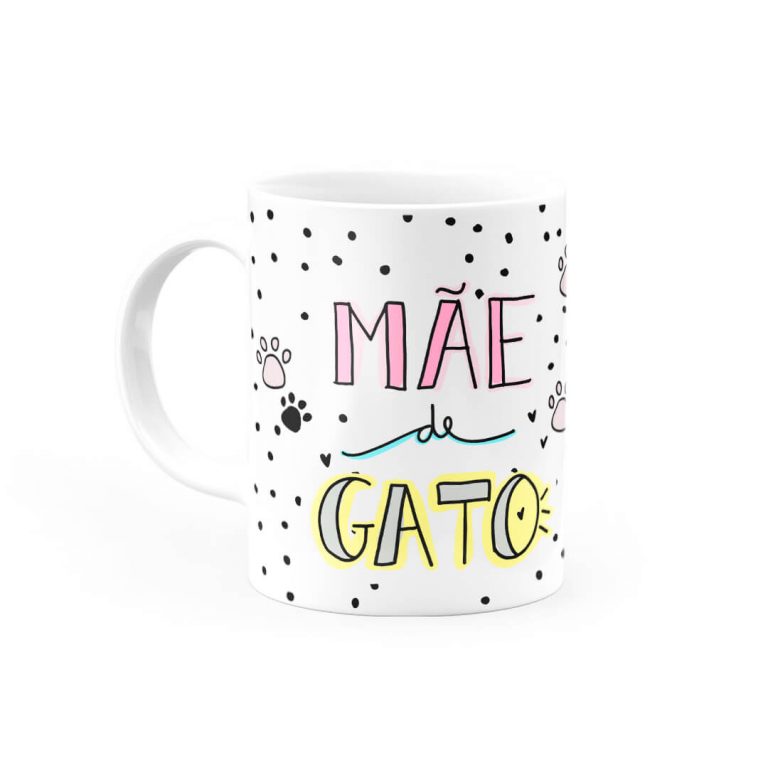 Caneca Personalizada Mae De Gato 01