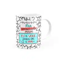 Caneca Personalizada Meu Amor Fica Combinado Assim - Imagem 2