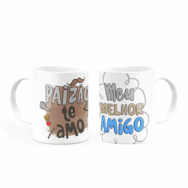 Caneca Personalizada Paizão Te Amo, Meu Melhor Amigo - Imagem 3