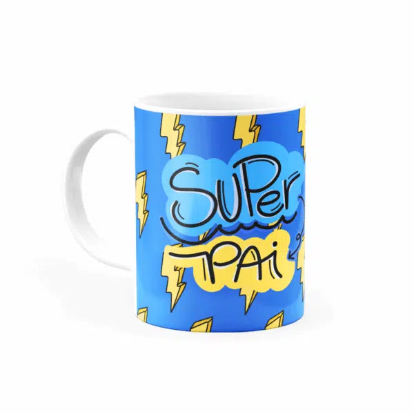 Caneca Personalizada Ser Pai É Ser Herói Com Capa Invisível - Imagem 2