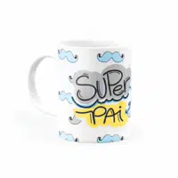 Caneca Personalizada Super Pai, Papai te amo - Imagem 2