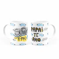 Caneca Personalizada Super Pai, Papai te amo - Imagem 3
