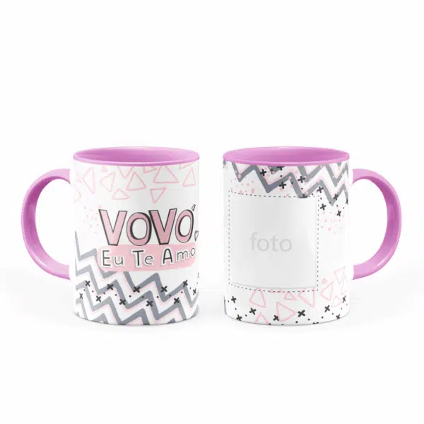Caneca Personalizada Vovó Eu Te Amo C/ Foto - Imagem 3