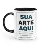 Caneca Personalizada Alça e Interior Preta