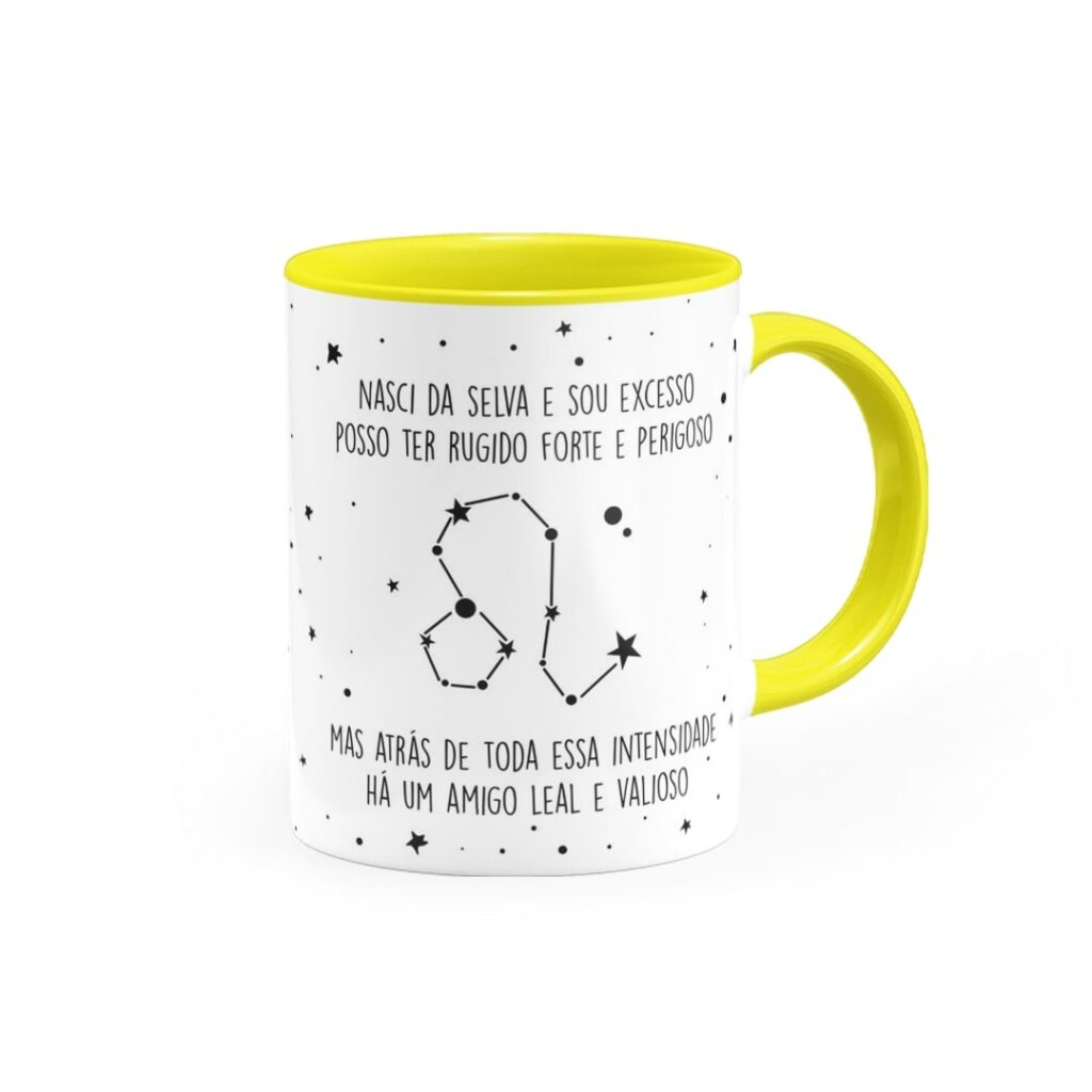 Caneca Personalizada Ela é de Leão - Canecas 24 Horas