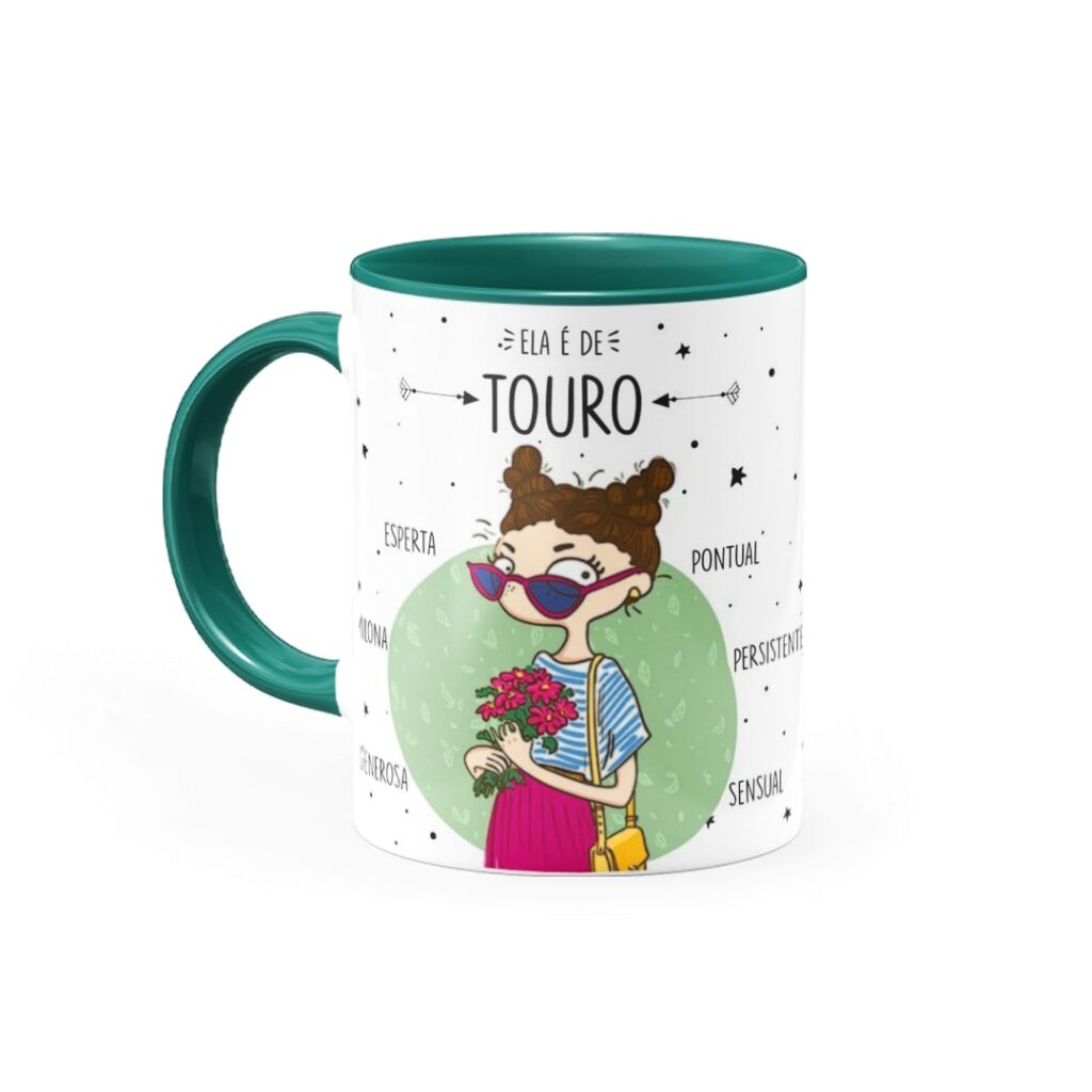 Caneca Personalizada Ela é de Touro - Canecas 24 Horas