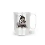 Caneca de Alumínio Branca Personalizada - 500ml
