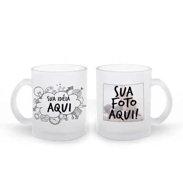 Caneca De Vidro Personalizada 325Ml - Canecas 24 Horas