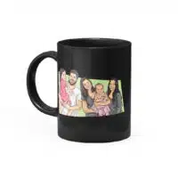 Canecatura - Caricaturas em Caneca Preta Personalizada - Canecas 24 Horas