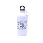 Garrafa Squeeze de Alumínio Branca Personalizada - 500ml