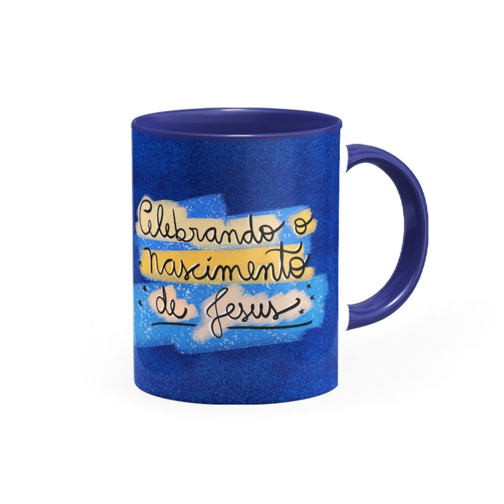 Caneca Celebrando Nascimento de Jesus - Canecas 24 Horas