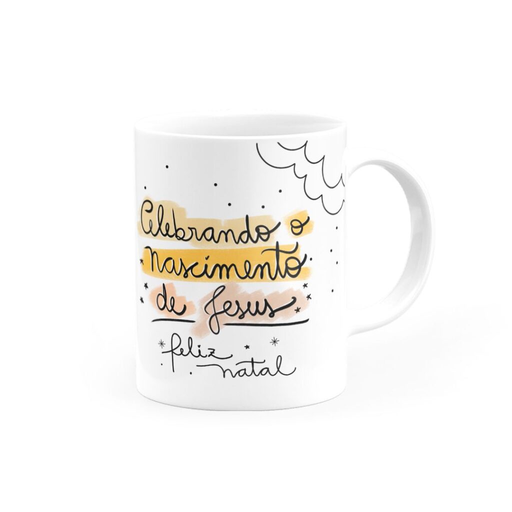 Caneca Celebrando nascimento de Jesus