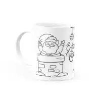 Caneca para Colorir Paz Amor Alegria Saúde Prosperidade - Canecas 24 Horas