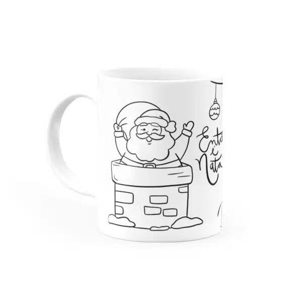 Caneca Para Colorir Paz Amor Alegria Saúde Prosperidade - Canecas 24 Horas