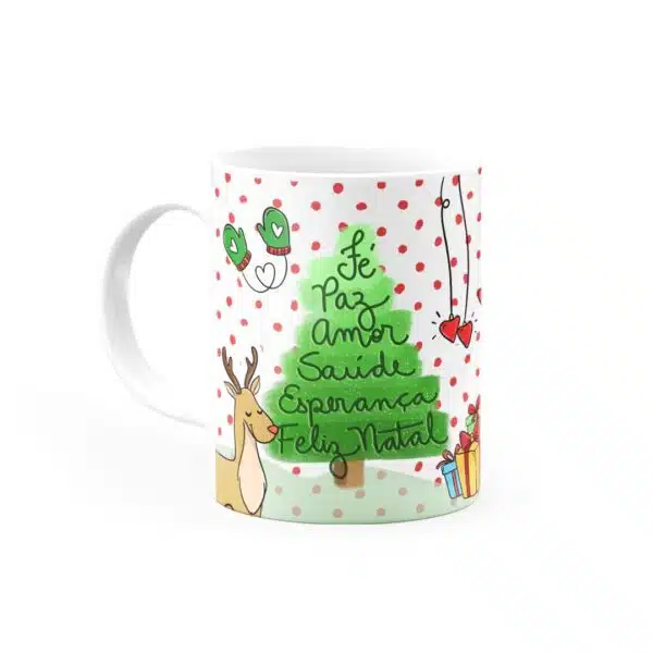 Caneca Que A Magia Do Natal Transforme Tudo Em Amor - Canecas 24 Horas