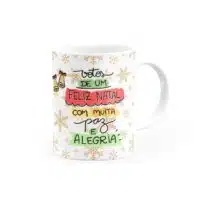 Caneca Votos de um Feliz Natal com muita Paz e Alegria - Canecas 24 Horas