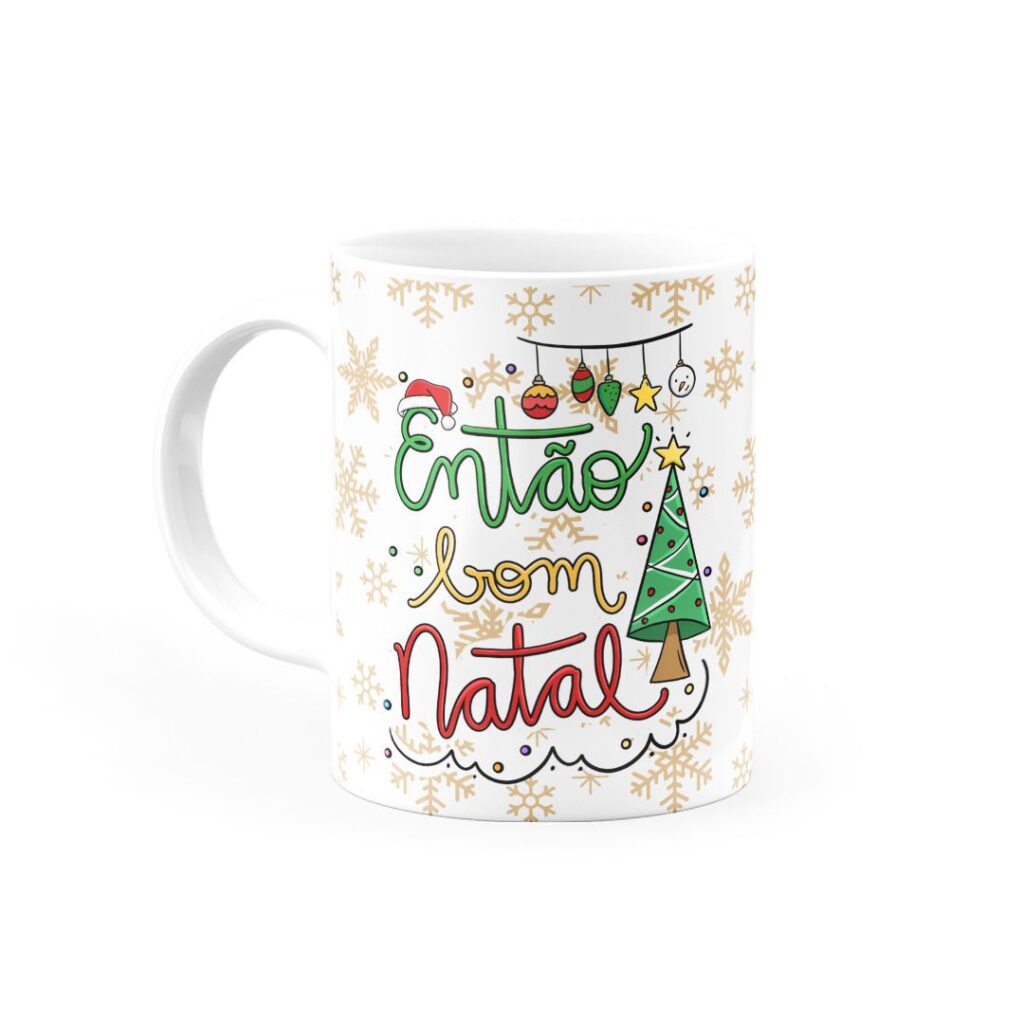 Caneca Votos de um Feliz Natal com muita Paz e Alegria - Canecas 24 Horas