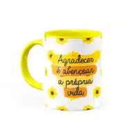 Caneca Agradecer é abençoar a própria vida - Canecas 24 Horas