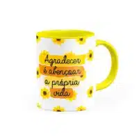 Caneca Agradecer é abençoar a própria vida - Canecas 24 Horas
