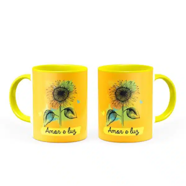 Caneca Amor E Luz - Canecas 24 Horas