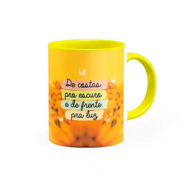 Caneca De Costas Pro Escuro E De Frente - Canecas 24 Horas