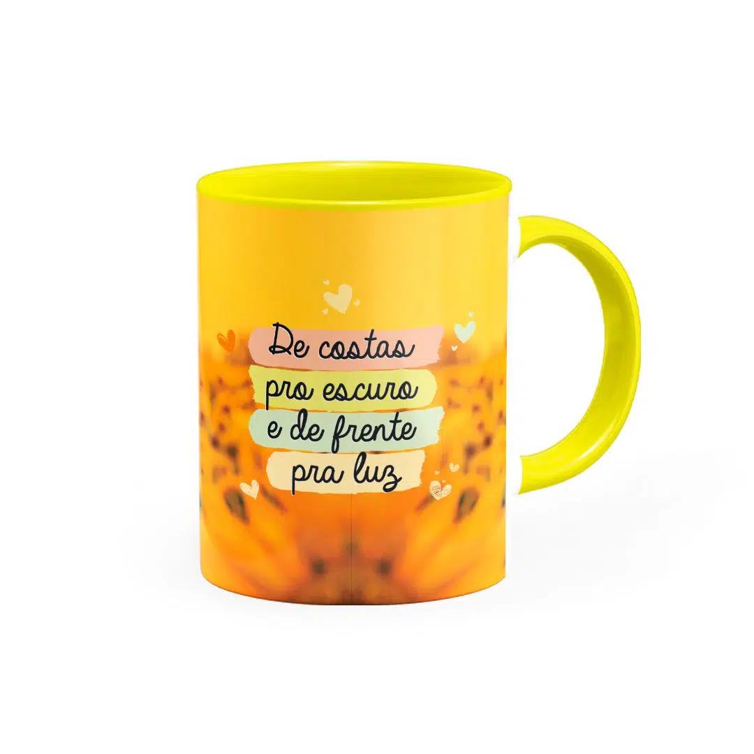 Caneca De Costas Pro Escuro E De Frente - Canecas 24 Horas