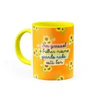 Caneca ser Girassol e Brilhar - Canecas 24 Horas