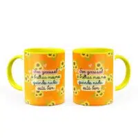 Caneca ser Girassol e Brilhar - Canecas 24 Horas