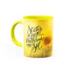 Caneca Status de hoje: Brilhando como o Sol - Canecas 24 horas