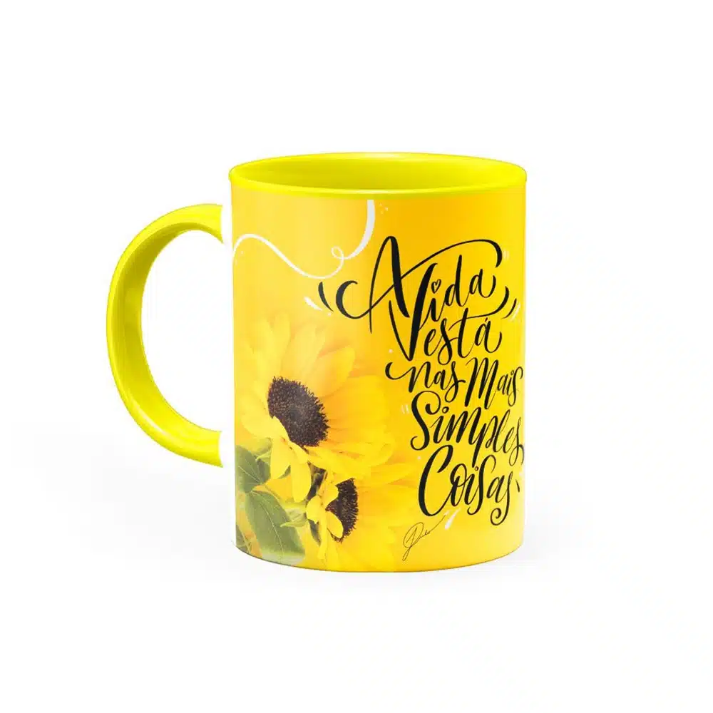 Caneca A Vida Está Nas Mais Simples Coisas - Imagem 1