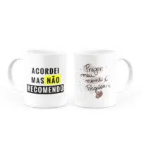 Caneca Acordei, mas não recomendo - Imagem 4