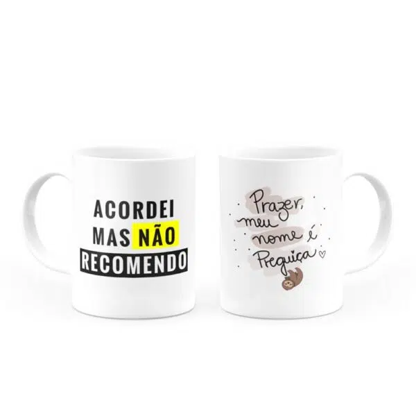 Caneca Acordei, Mas Não Recomendo - Imagem 4